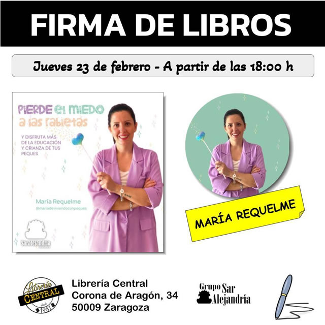 María Requelme firma